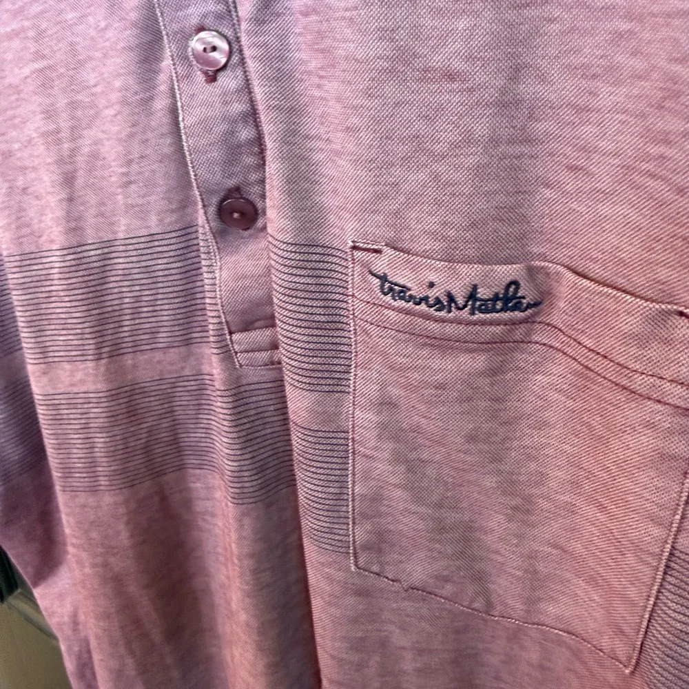 Travis Mathew’s Men’s Short Sleeve Golf Polo with Front Pocket. Size XL